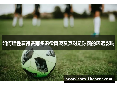 如何理性看待费南多退役风波及其对足球圈的深远影响